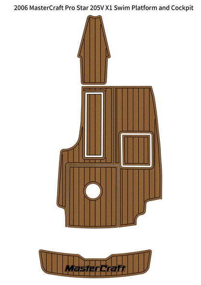 EVA Teak Flooring for MasterCraft Pro Star 205V X1 (2006)
