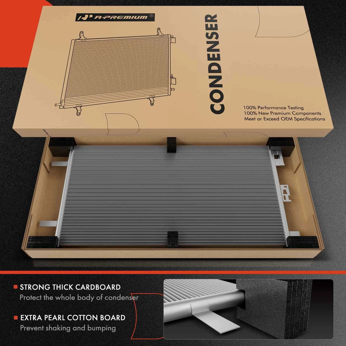 A/C Cooling Fan and Condenser Assembly Kit for Kia Sorento (2014-2015)