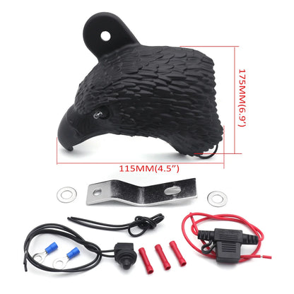 Black Eagle LED Horn Cover for Harley V-Rod & Cowbell (1992-2020)