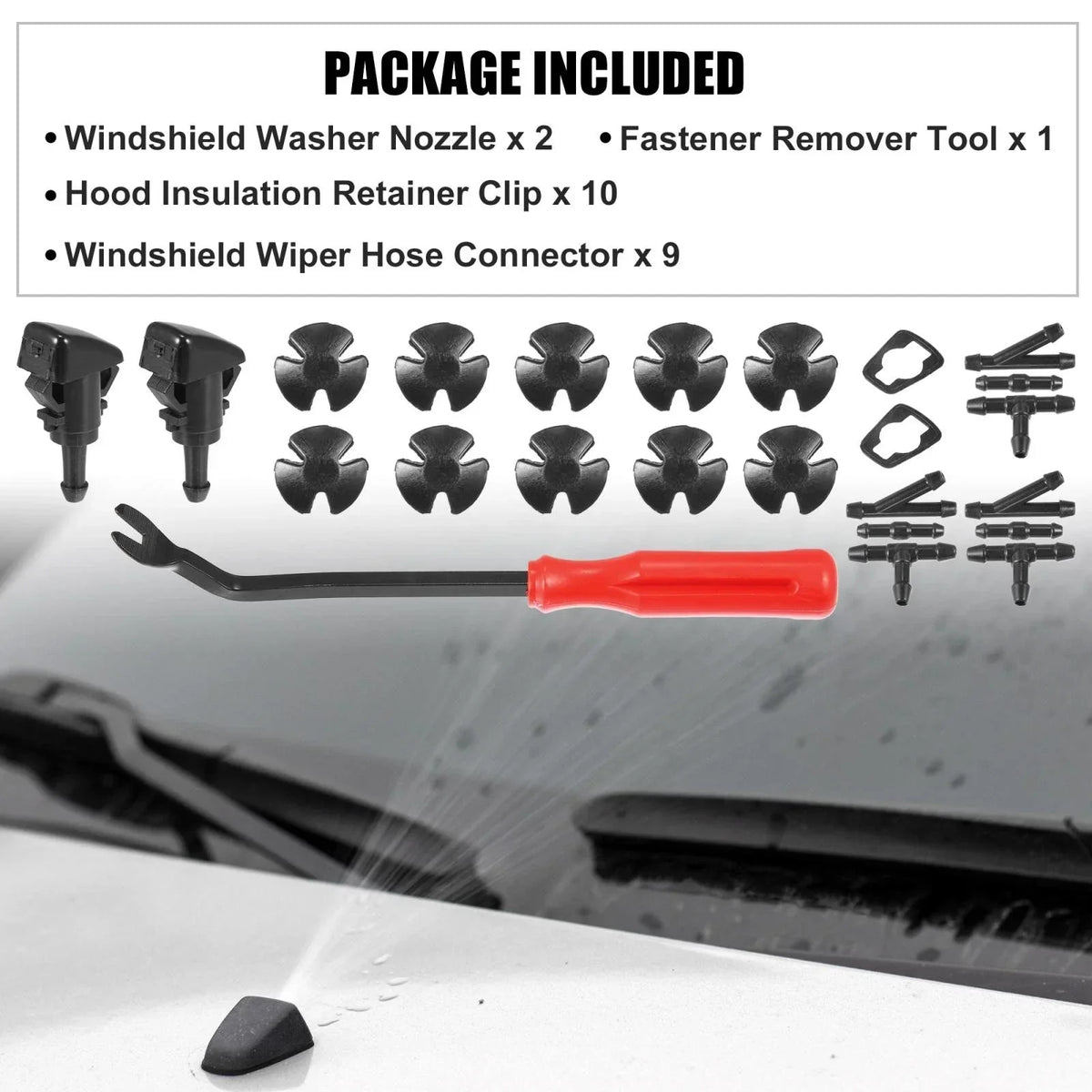 Windshield Washer Nozzles for Dodge Neon 2000-2005 - 24 Pack