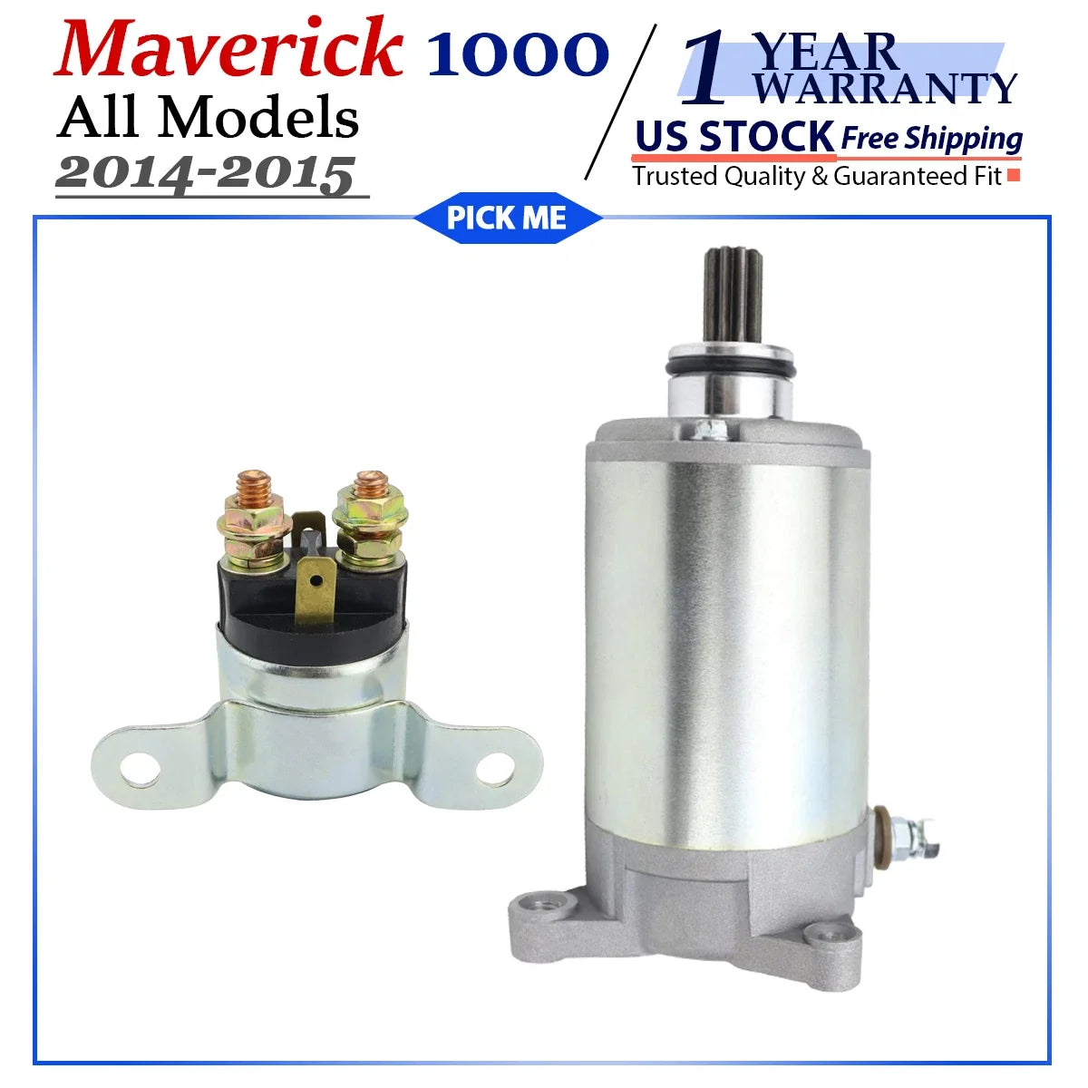 Relay Included Starter for Can-Am Maverick 1000 (2014–2015)