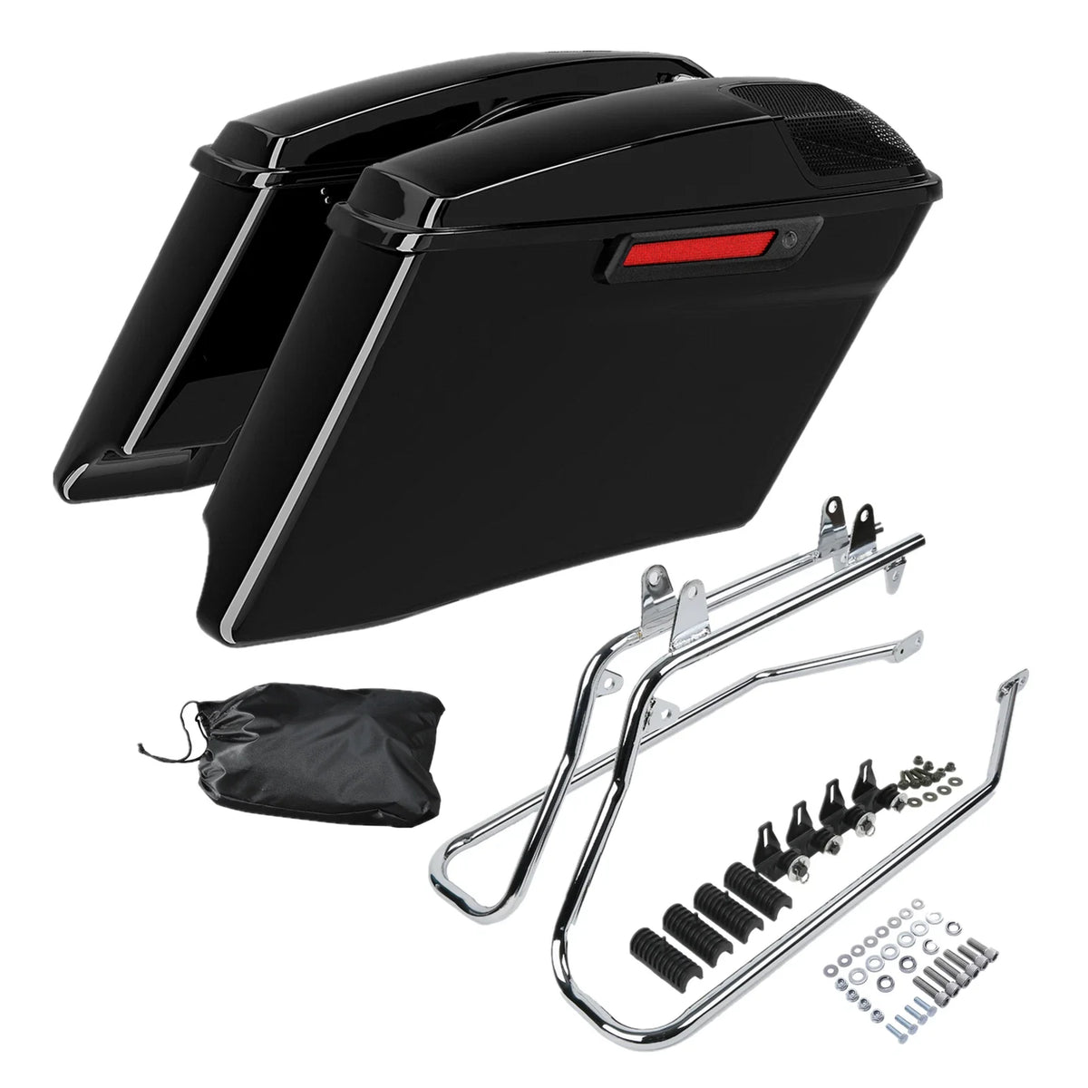 4" Saddlebags Conversion Brackets for Harley Softail (1984-2017)