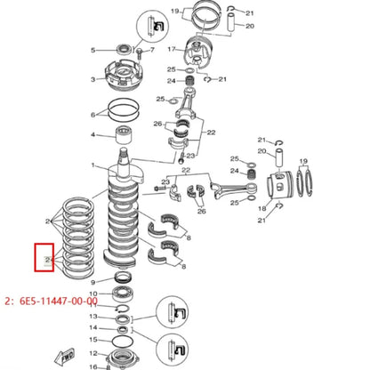 Seal Ring for 6E5-11447-00-00 Yamaha