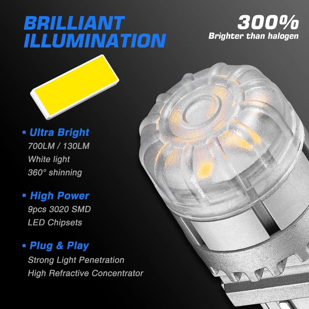 2X LED Parking Light Bulbs 1157 for NOVSIGHT Tail Brake Stop