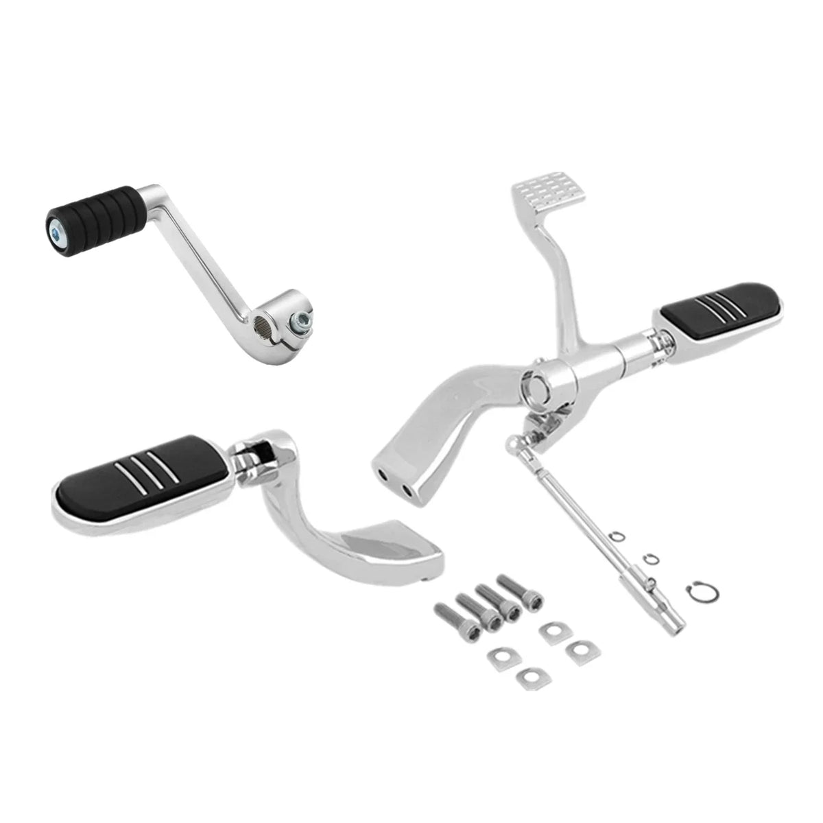 Mid Control Shifter Lever Footpegs for Harley Sportster XL1200 883 (2014–2022) Chrome