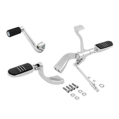 Mid Control Shifter Lever Footpegs for Harley Sportster XL1200 883 (2014–2022) Chrome
