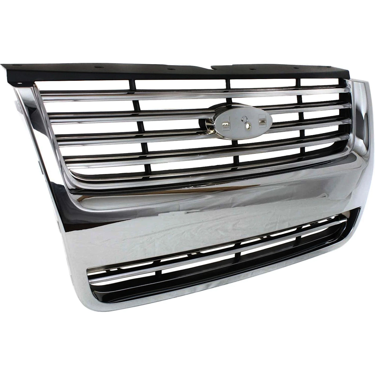 Grille for Ford Explorer (2006–2010) Chrome Shell w/ Black Insert