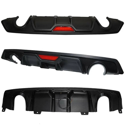 Rear Lower Bumper Diffuser w/LED 3rd Brake Light for Honda Civic 4DR (2016–2021)