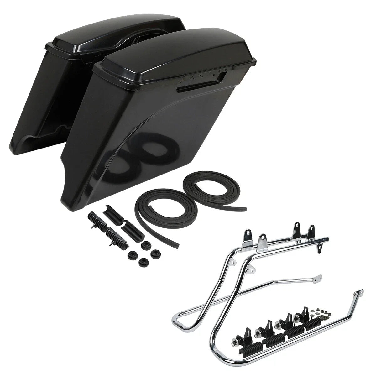 Saddlebag Conversion Bracket 5" Extended for Harley Softail (1986-2017)
