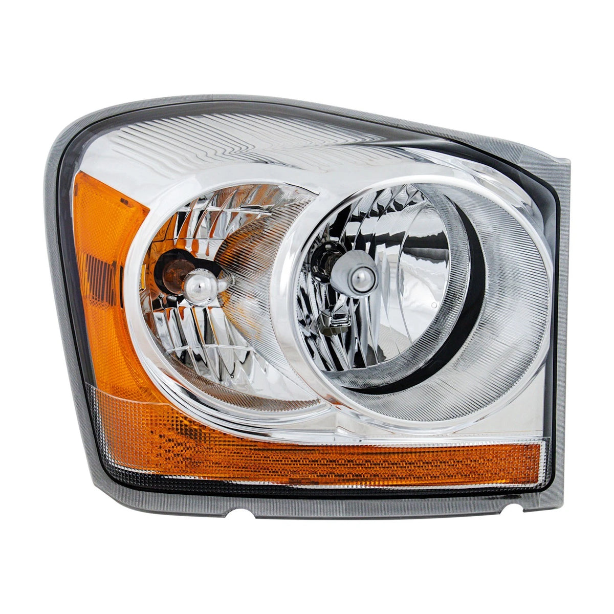 Headlight for Dodge Durango (2006) Right Chrome Housing with Bulb