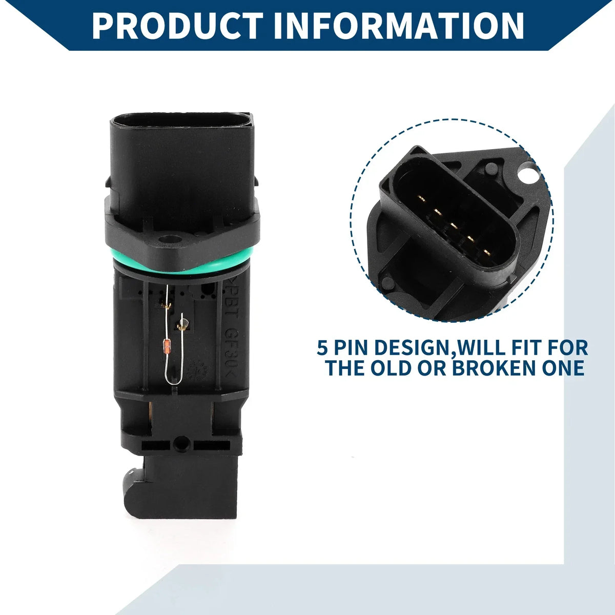 Mass Air Flow Sensor Black for BMW / Land Rover Vehicles
