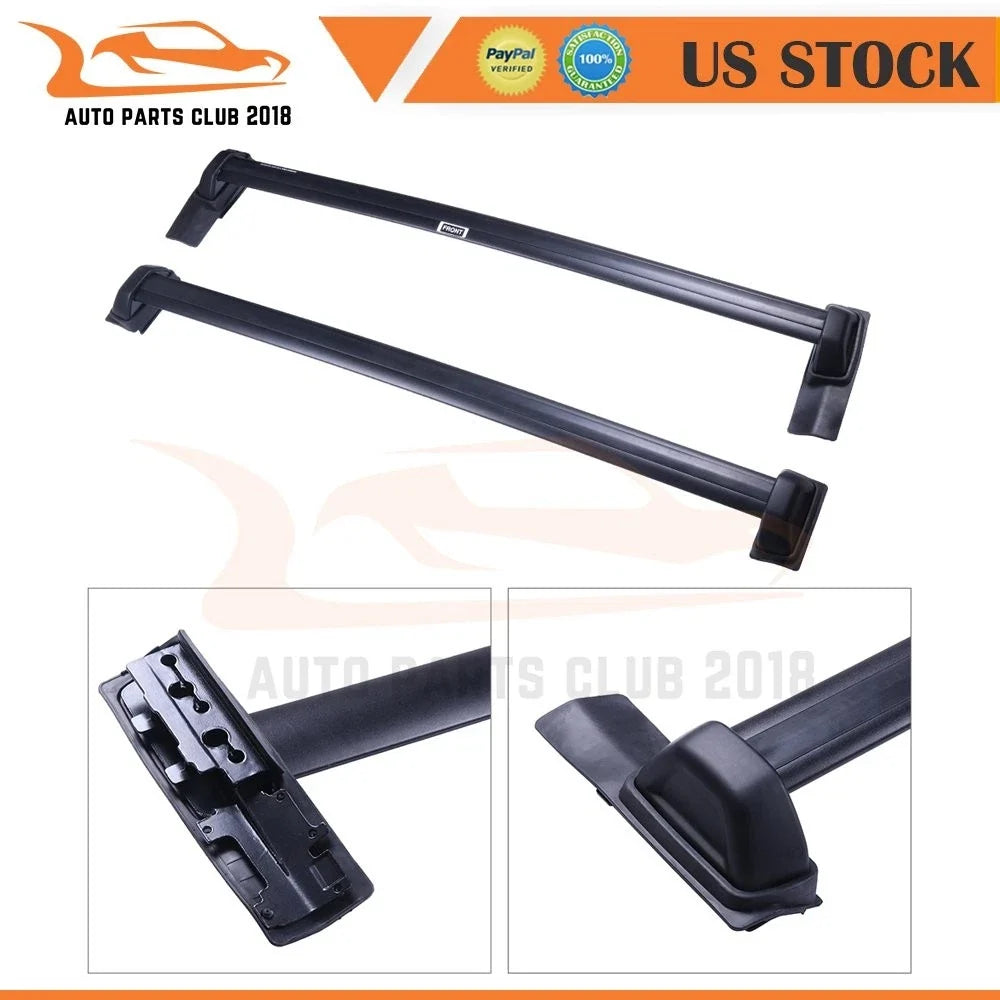 1 Pair Black Roof Rack Cross Bars for Honda Element (2003–2011)