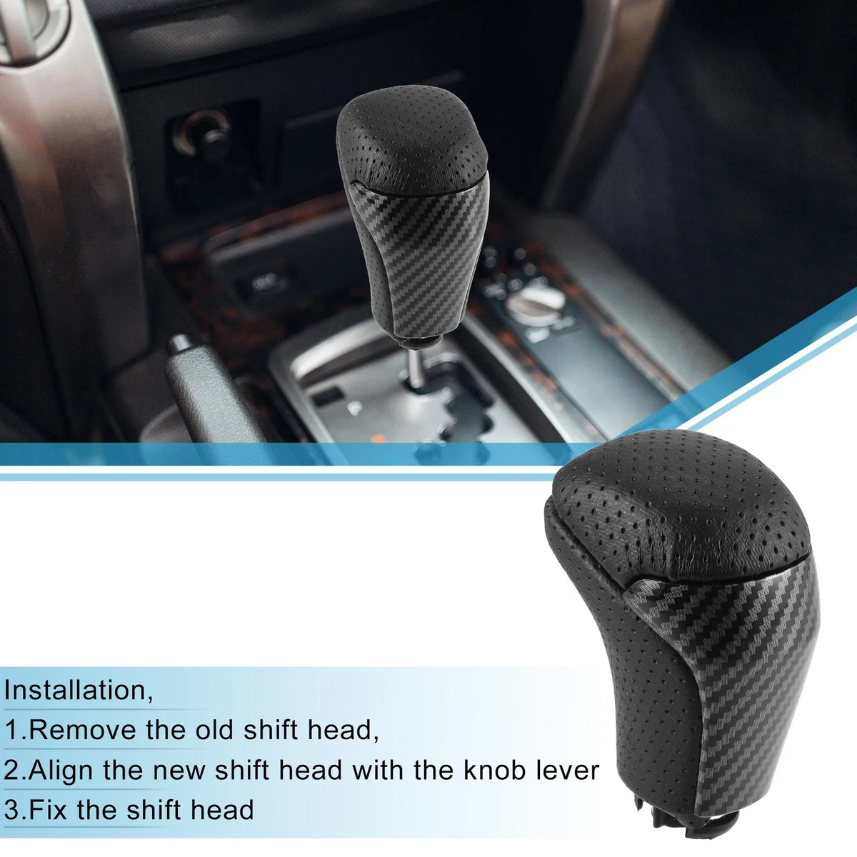 Automatic Gear Shift Knob for Toyota Tacoma (2016–2021) Black
