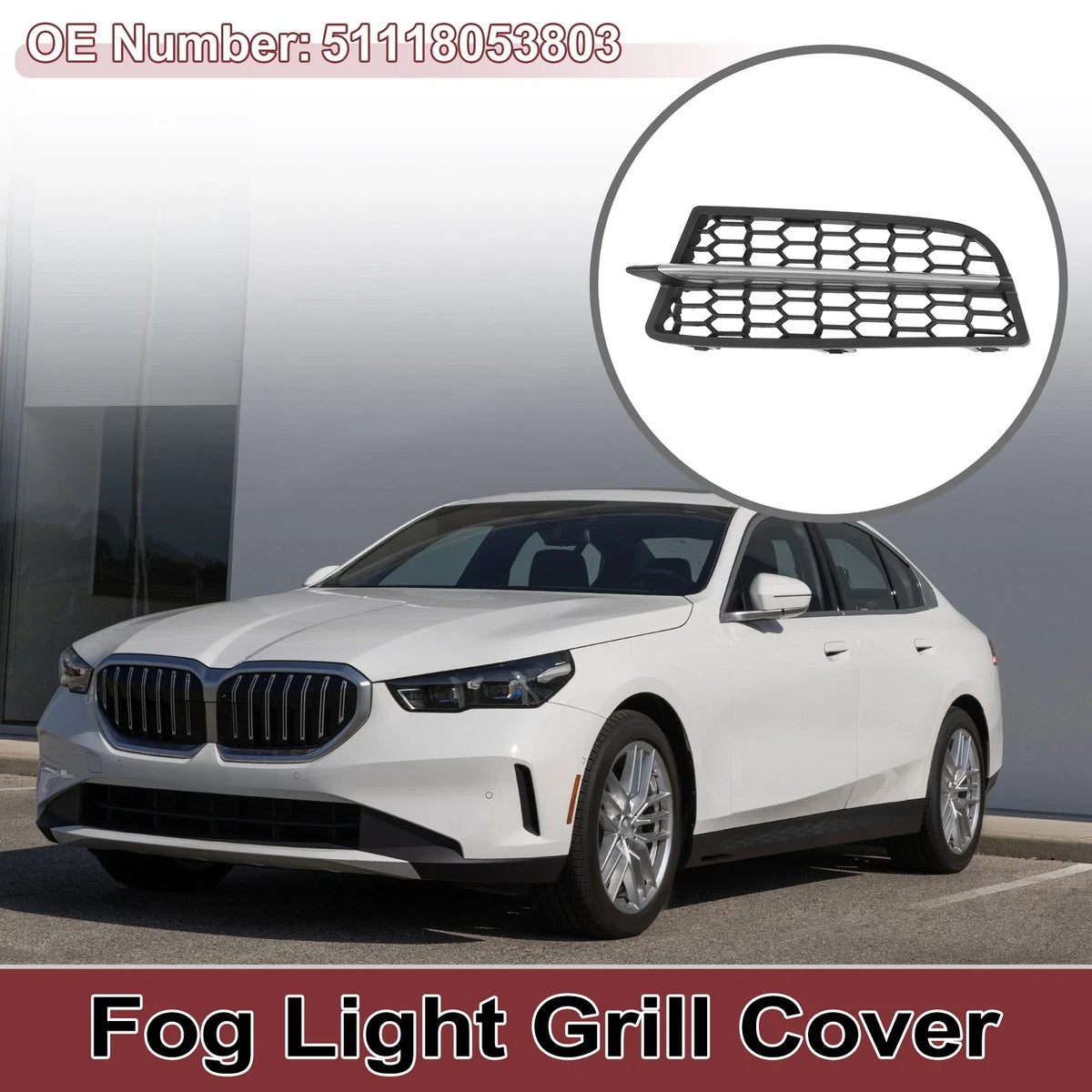 1 Pc Fog Light Grill for BMW 1 Series (2011–2015) No. 51118053803