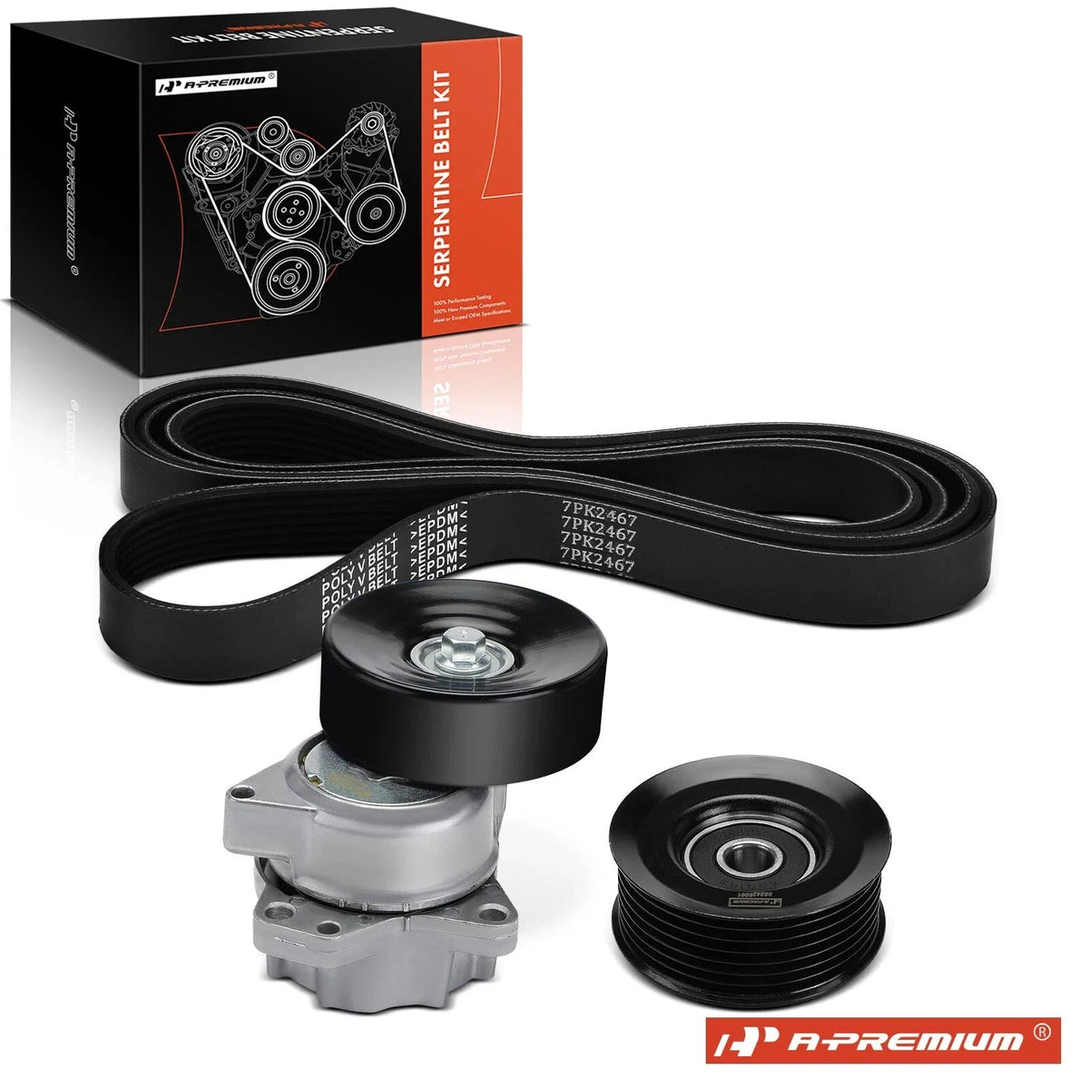 3X Serpentine Belt Drive Component Kit for Nissan Pathfinder (2005–2012)
