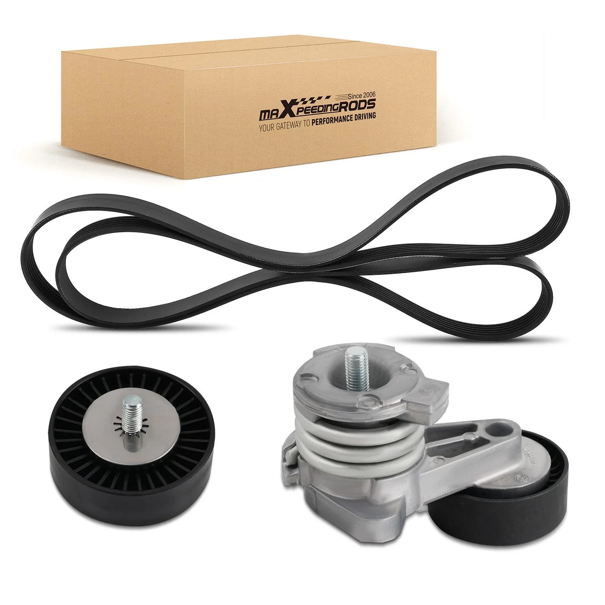 Tensioner Kit with Drive Belt Pulley for BMW E82 E90 E91 E60 2006-2013