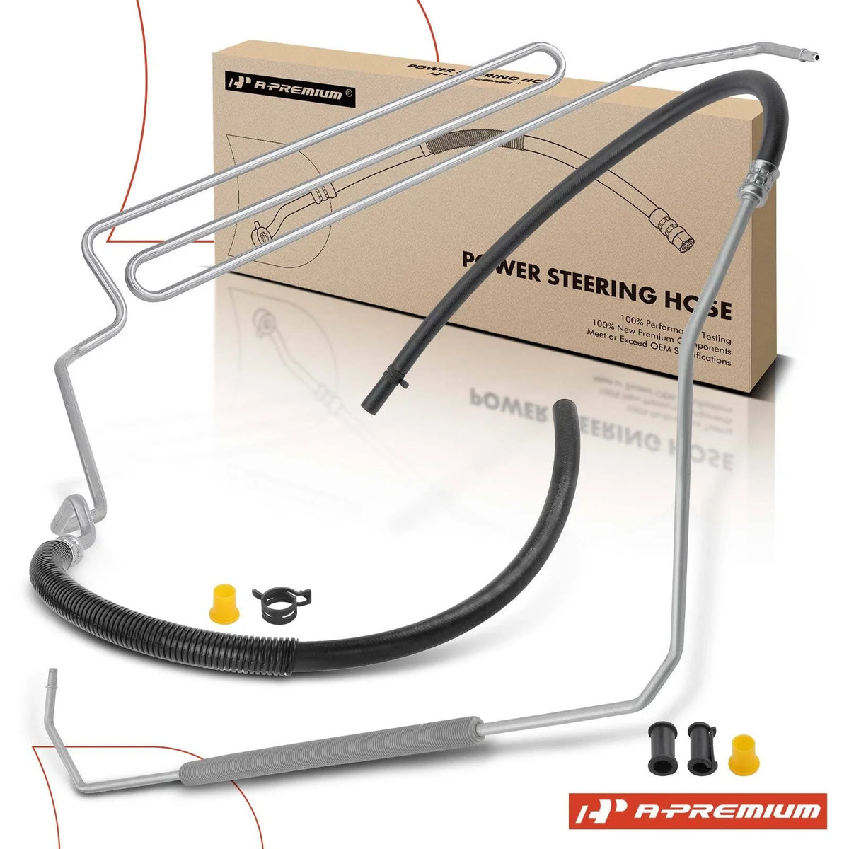 2X Power Steering Return Line Hose for Ford Focus (2004–2005)