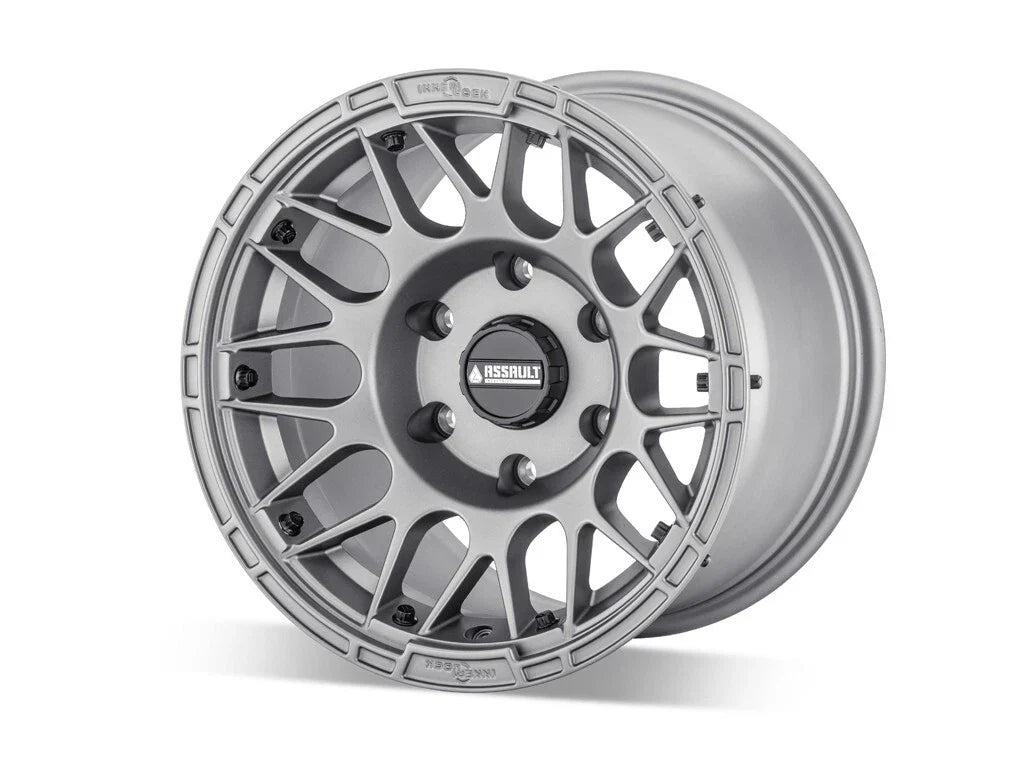 Matte Titanium 7" Hellfire Wheels for Assault Industries 2015-2023