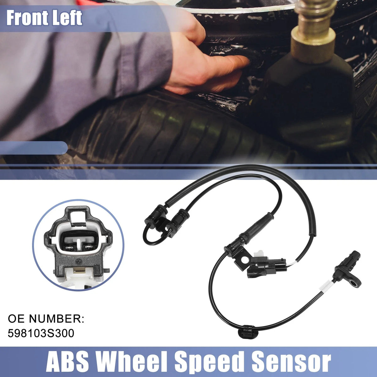 Front Left ABS Wheel Speed Sensor No. 598103S300 for Hyundai Sonata (2011–2014)