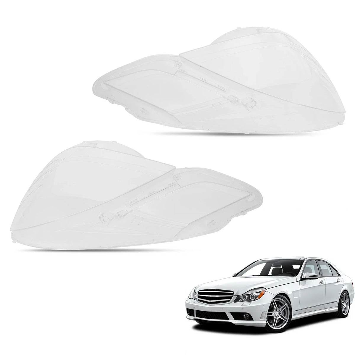 Headlight Lens Cover for Mercedes-Benz E350 E500 E63 (2009–2013)