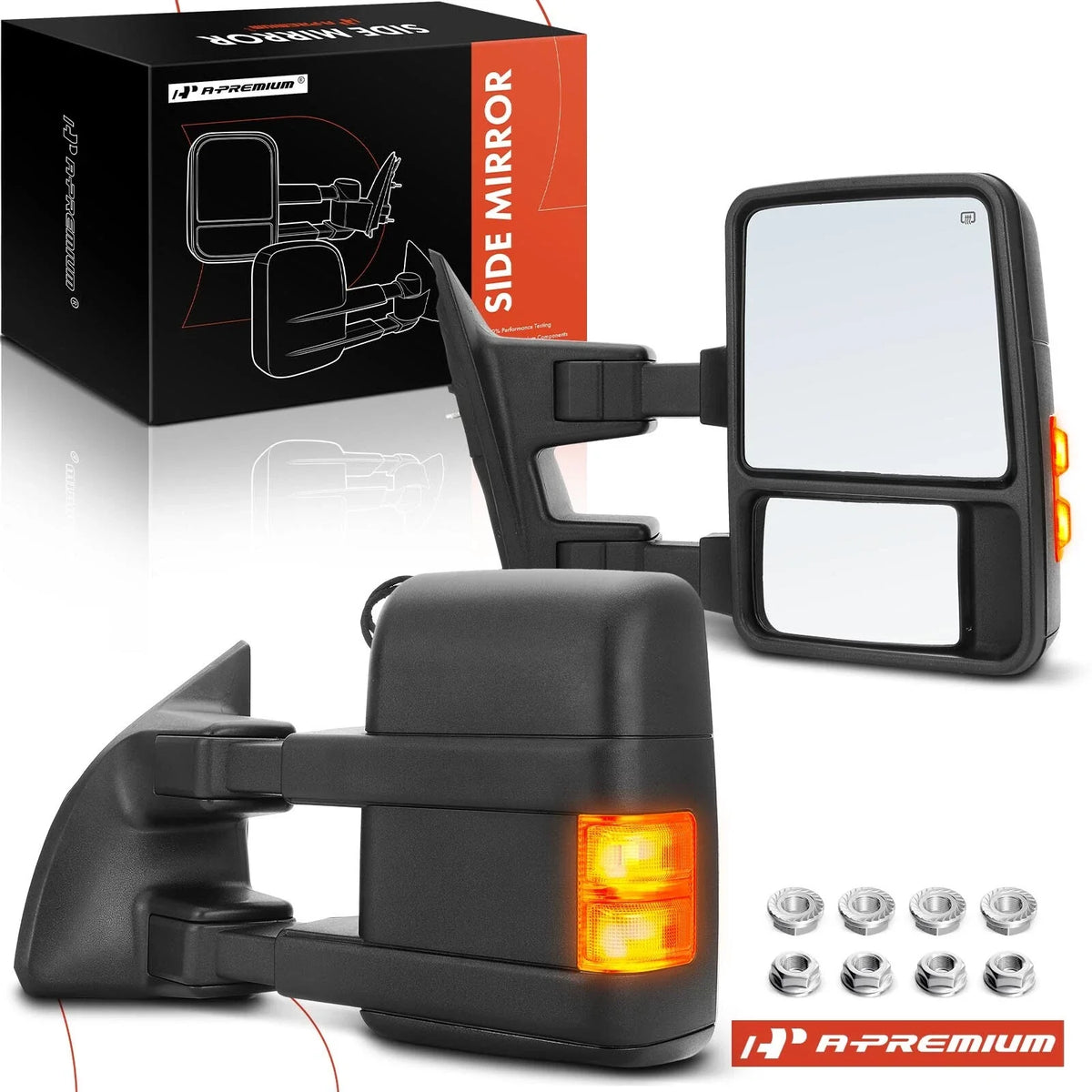 Pair Power Towing Mirrors for Ford F250 Super Duty