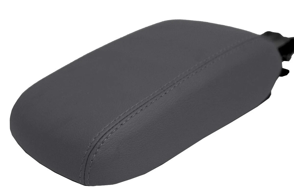 Leather Console Lid Armrest Cover for Subaru Crosstrek (2012–2017) Gray