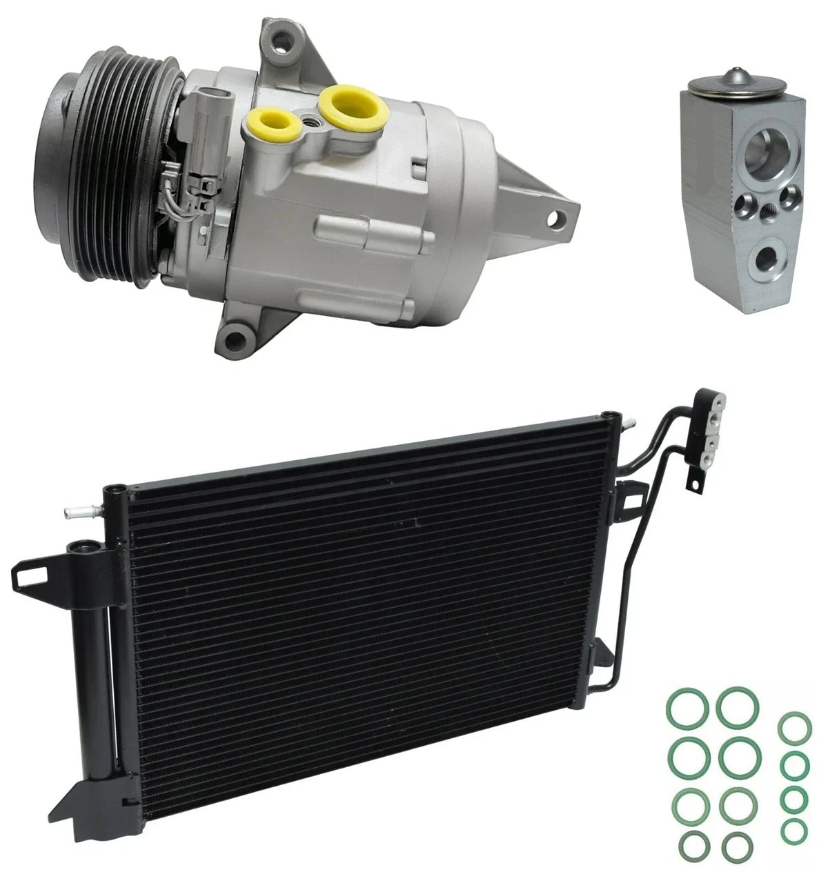 AC Compressor Kit With Condenser for Ford Fusion 3.5L V6 (2010–2012)