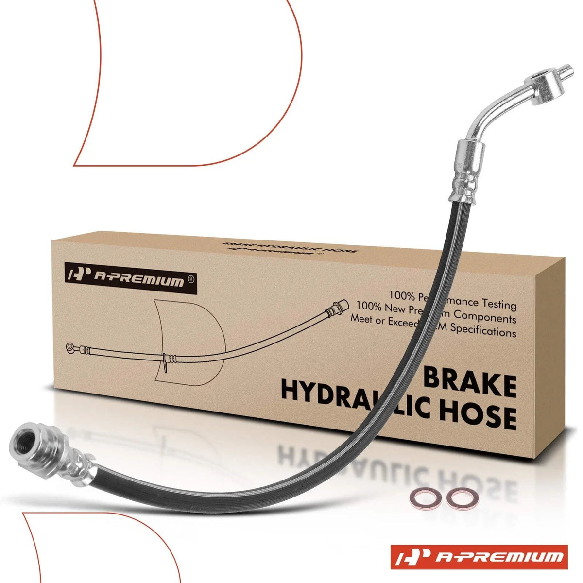 Front Left Brake Hydraulic Hose for Nissan Frontier Xterra (1998–2004)