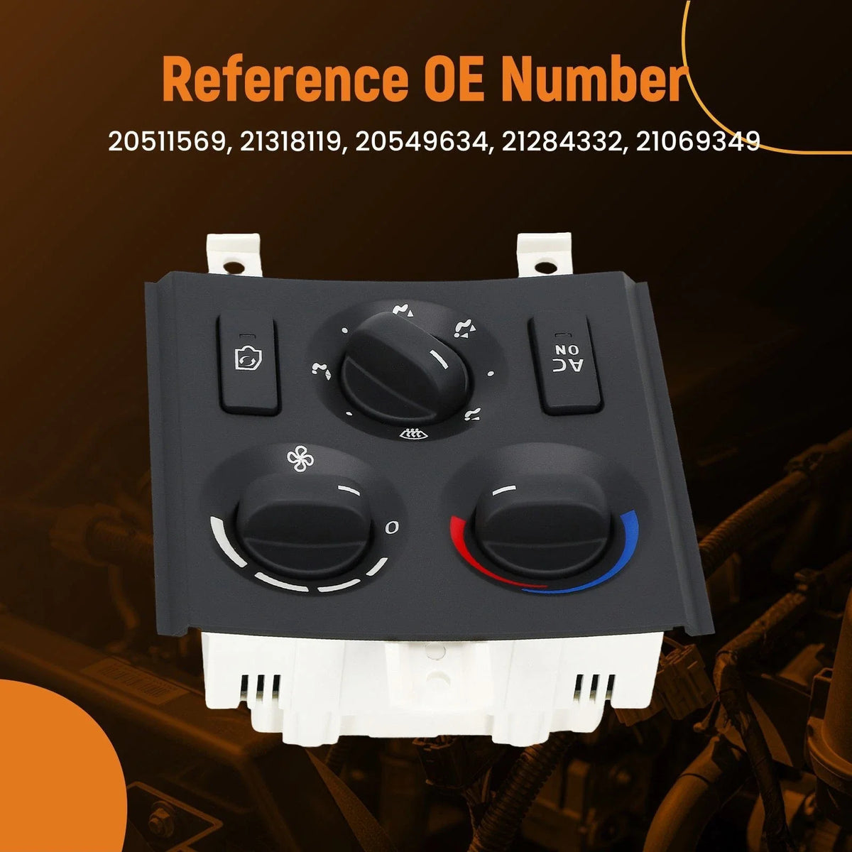 Climate Control A/C Switch Panel for Volvo Truck VNL 2003-2024