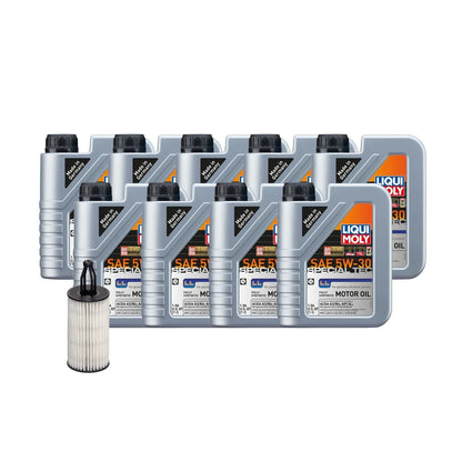 Oil Change Kit 9L Liqui Moly Special Tec LL 5W-30 for Mercedes M278 2010-2017
