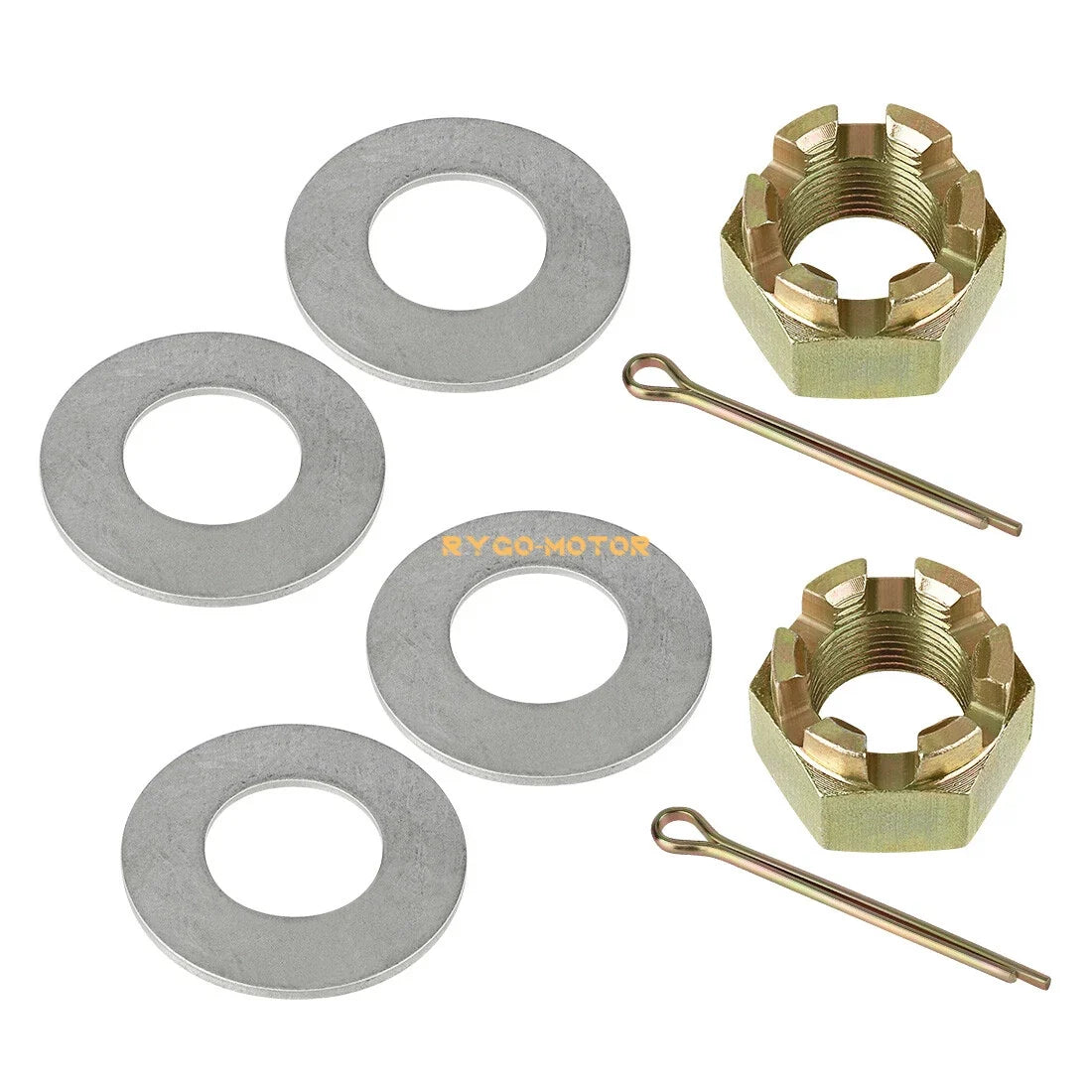 2pcs Rear Axle Castle Nut w/ Pin for Polaris Trail Blazer 250/330 (1990–2013)