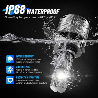 NOVSIGHT 2X HB3 9005 LED Headlight Bulb - 60000LM