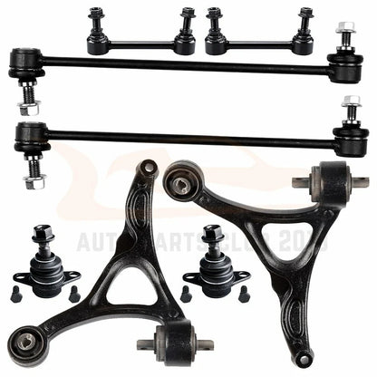 Control Arms Sway Bars Ball Joint Set of 8 for Volvo XC90 2003–2011
