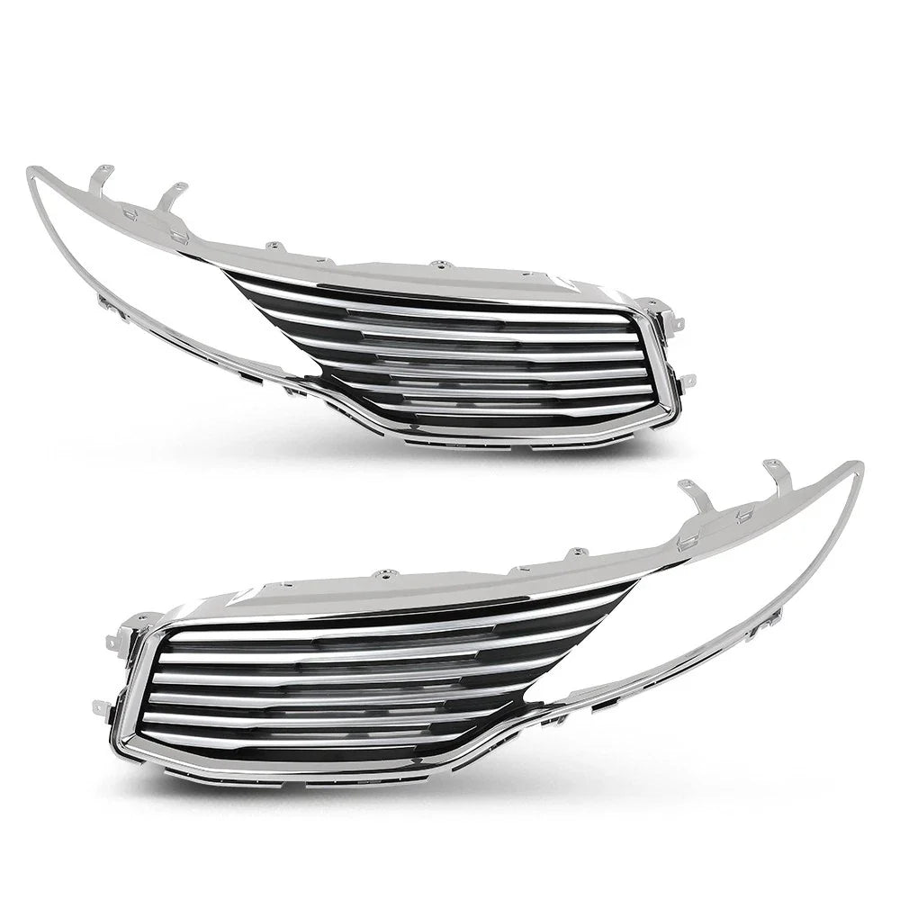 Set of 2 Front Upper Grilles for Lincoln MKZ (2013–2016)