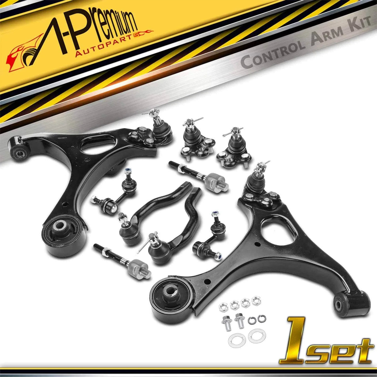 10x Front Lower Control Arm Tie Rod Sway Bar Link for Honda Civic (2006–2011)
