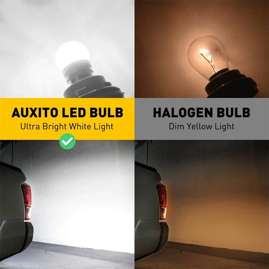 2X AUXITO 1156 7506 P21W LED Reverse Backup Light Bulbs for (2015–2023)