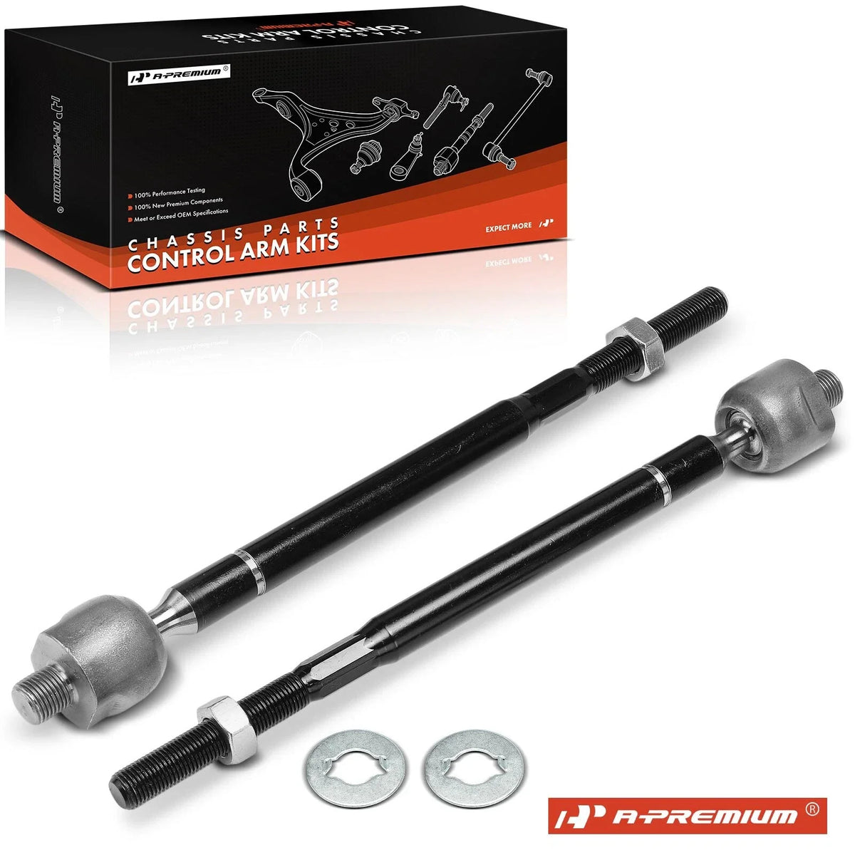 2X Front Inner Steering Tie Rod End for Honda Odyssey (2002–2004)