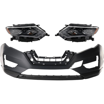 Headlight Set for Nissan Rogue (2017–2018) - Driver & Passenger Side