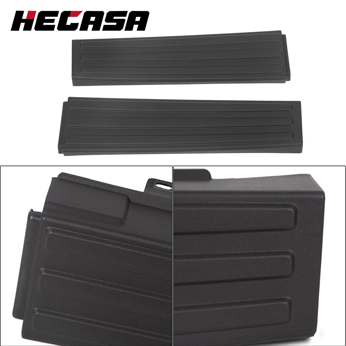 2X Flex Step Side Tailgate Molding End Cap Covers for Ford F150 (2009–2014)