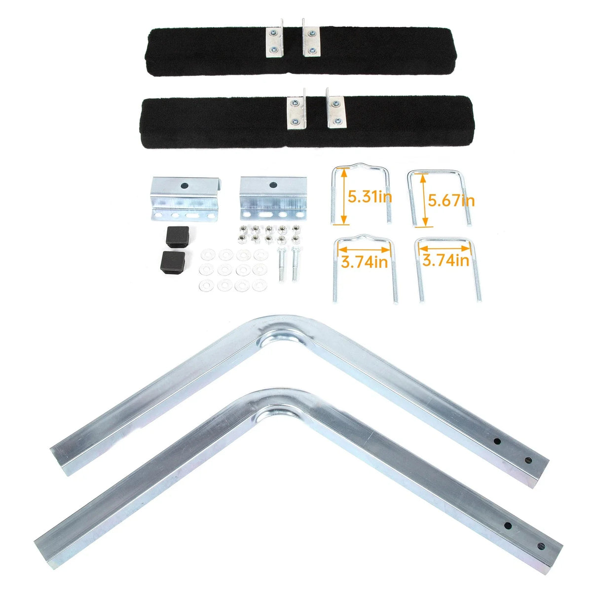 Boat Trailer 2X Side Guide Bunk Board Guide-On (75 Degree)