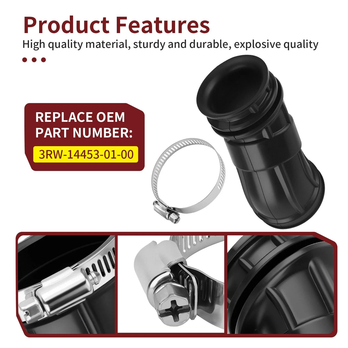 Air Box Cleaner Boot Joint Duct for Yamaha Serow XT225 TTR225 (1999–2007)