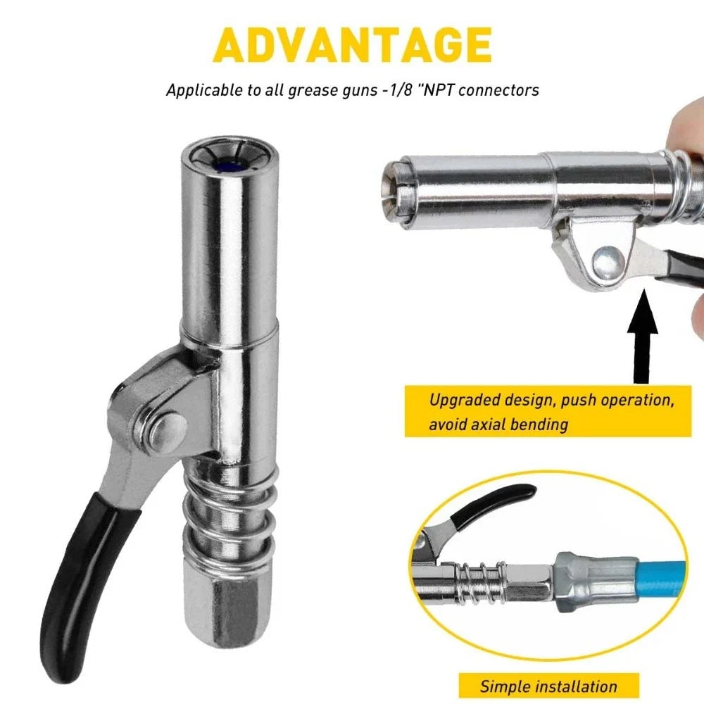 High Pressure Grease Gun Coupler 10000PSI