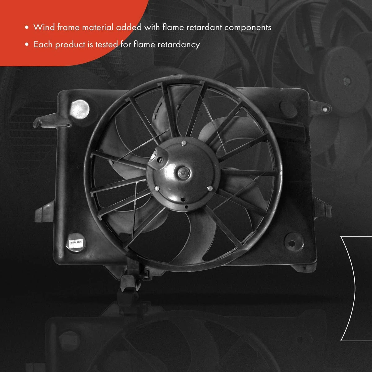 Cooling Fan w/ Shroud for 1998-2000 Ford Crown Victoria