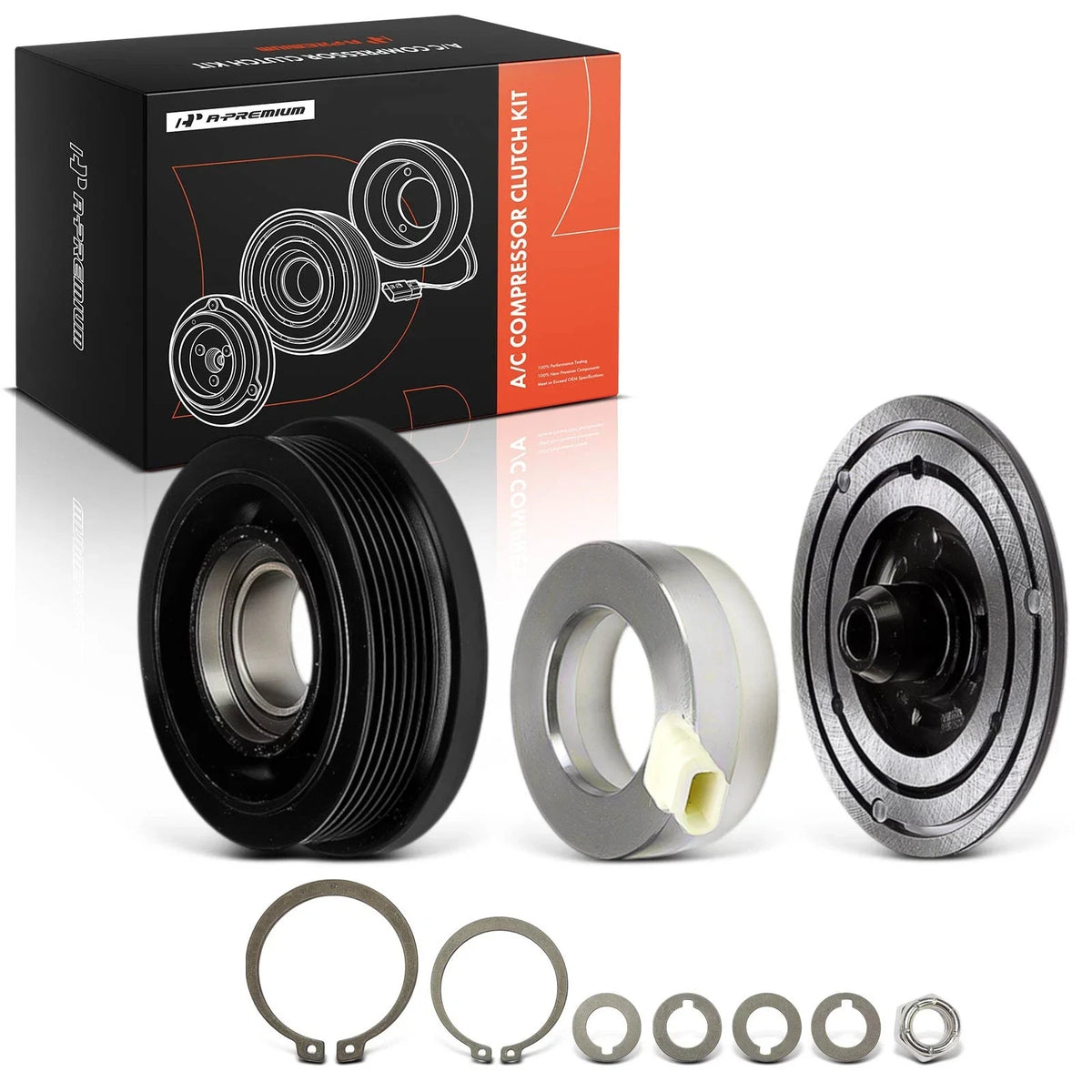 A/C Compressor Clutch Kit with 6-Groove Pulley for Buick LeSabre (1999–2005)