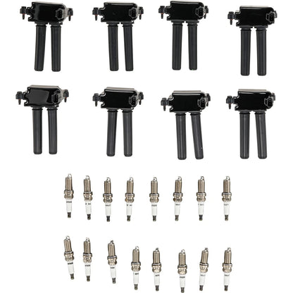 Ignition Coil and Spark Plug Kit for Ram Truck Chrysler Aspen Grand Cherokee (2008)