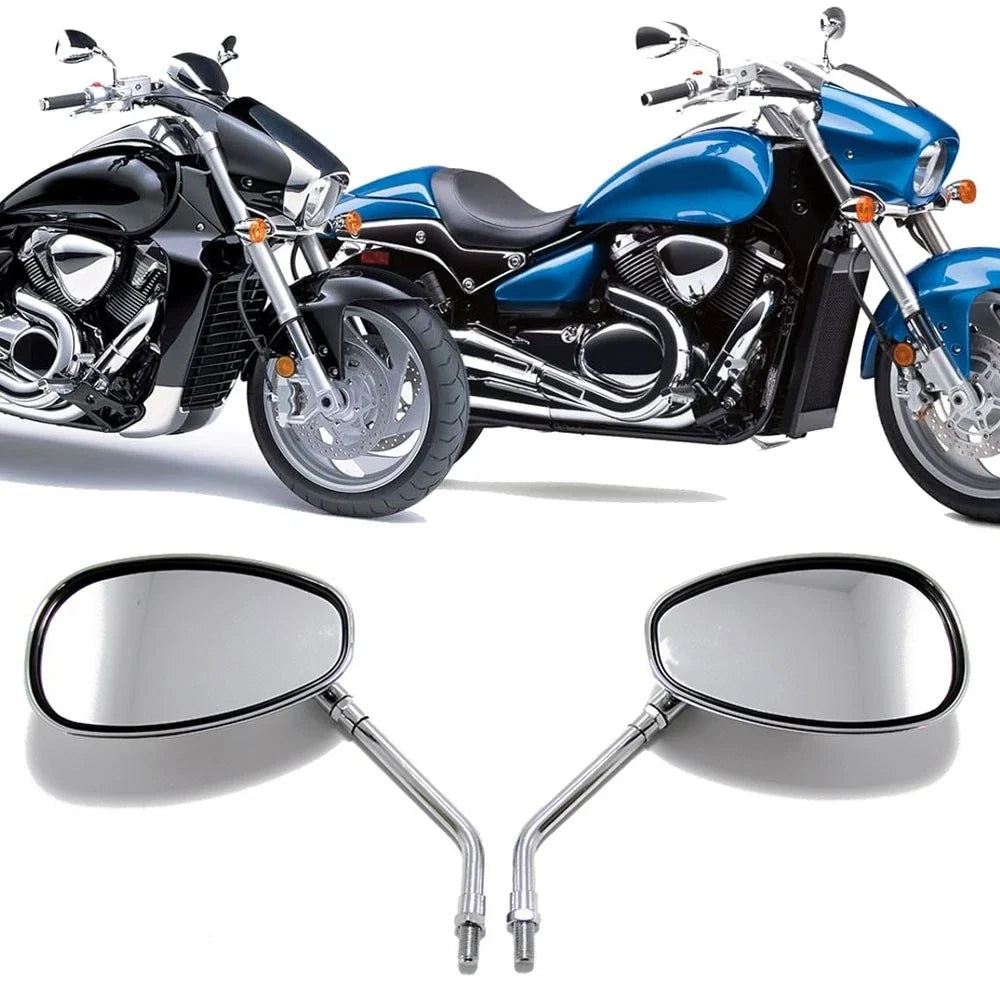 10MM Chrome Mirrors for CB350 450 550 600 650 750 900 (1968-1982)