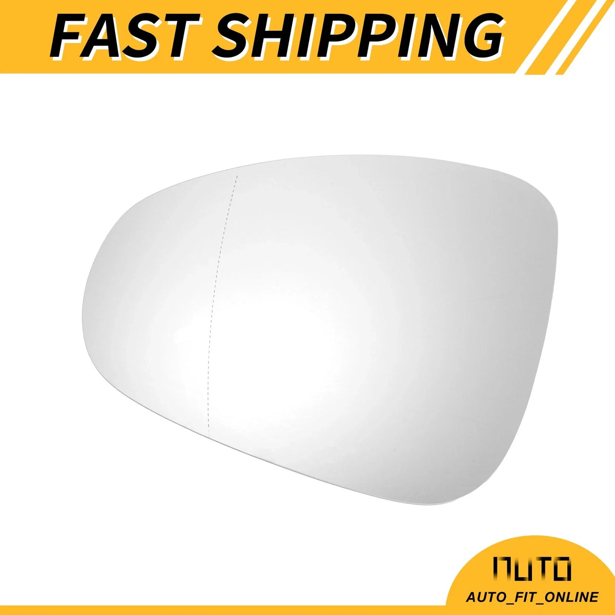 Heated Left Side Mirror Glass for Volkswagen Touareg (2010–2018)