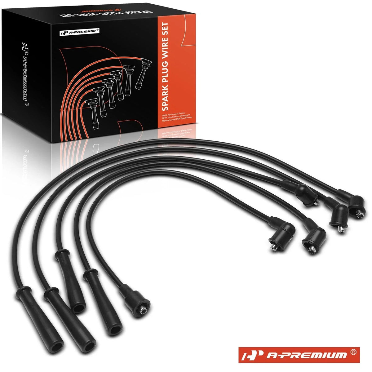 5X Spark Plug Wire Set for Ford Aspire (1994–1997) Festiva Mazda MX-3