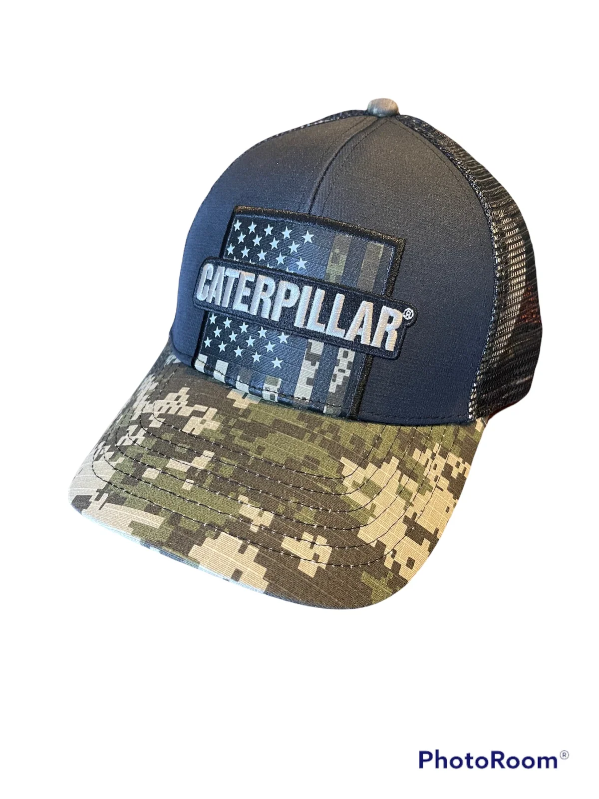 Caterpillar Defend Cap Digi Camo Black Hat