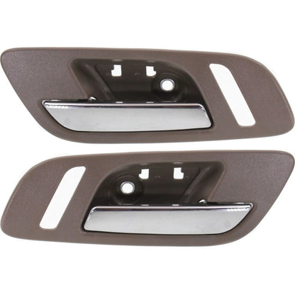 Door Handle Set of 2 for Chevy Silverado 1500 (2007–2013) Brown Chrome